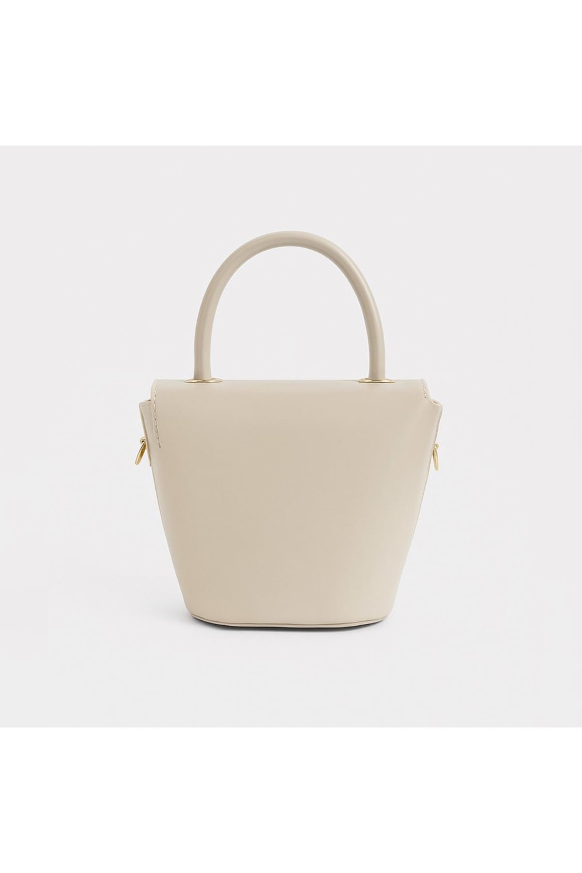 Ekru Hasır El ve Omuz Çantası