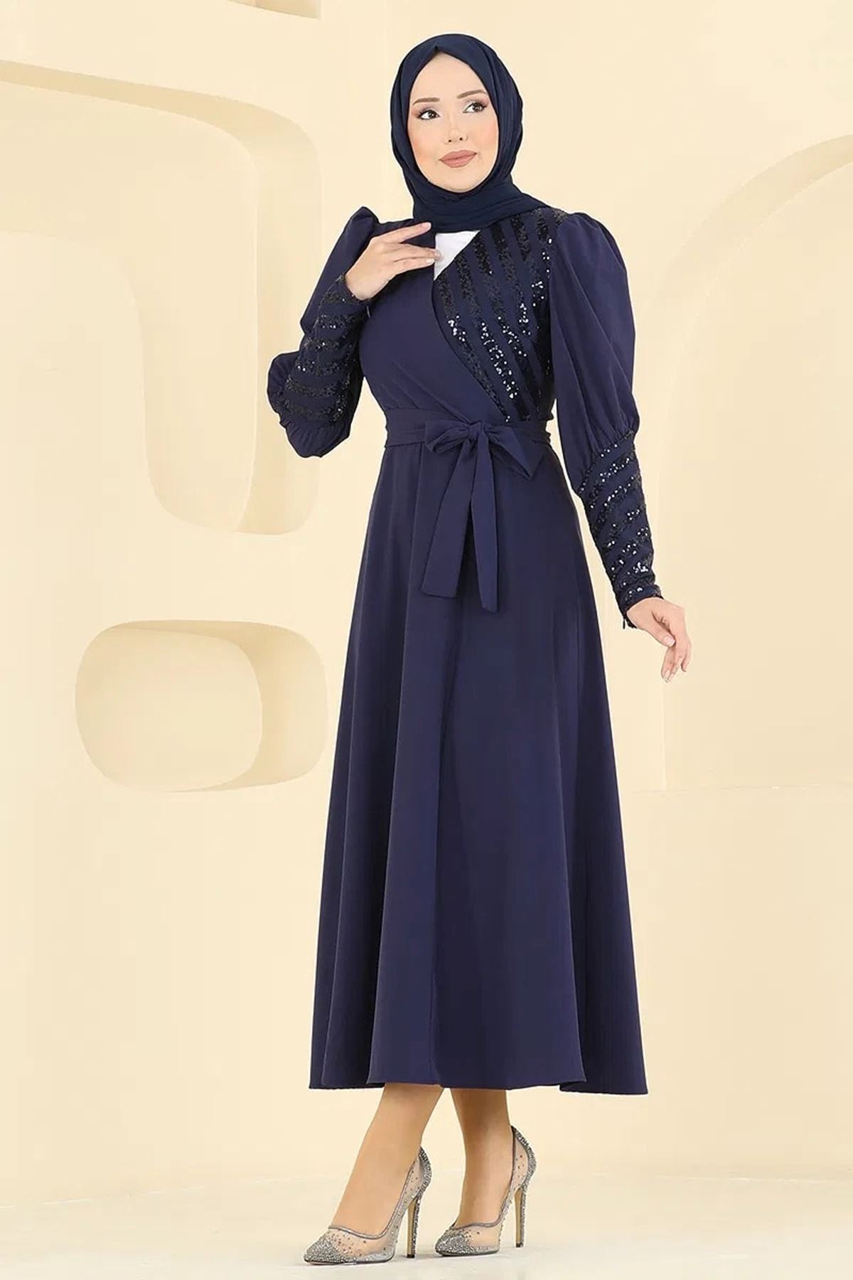 Pul Detaylı Abiye - Laci