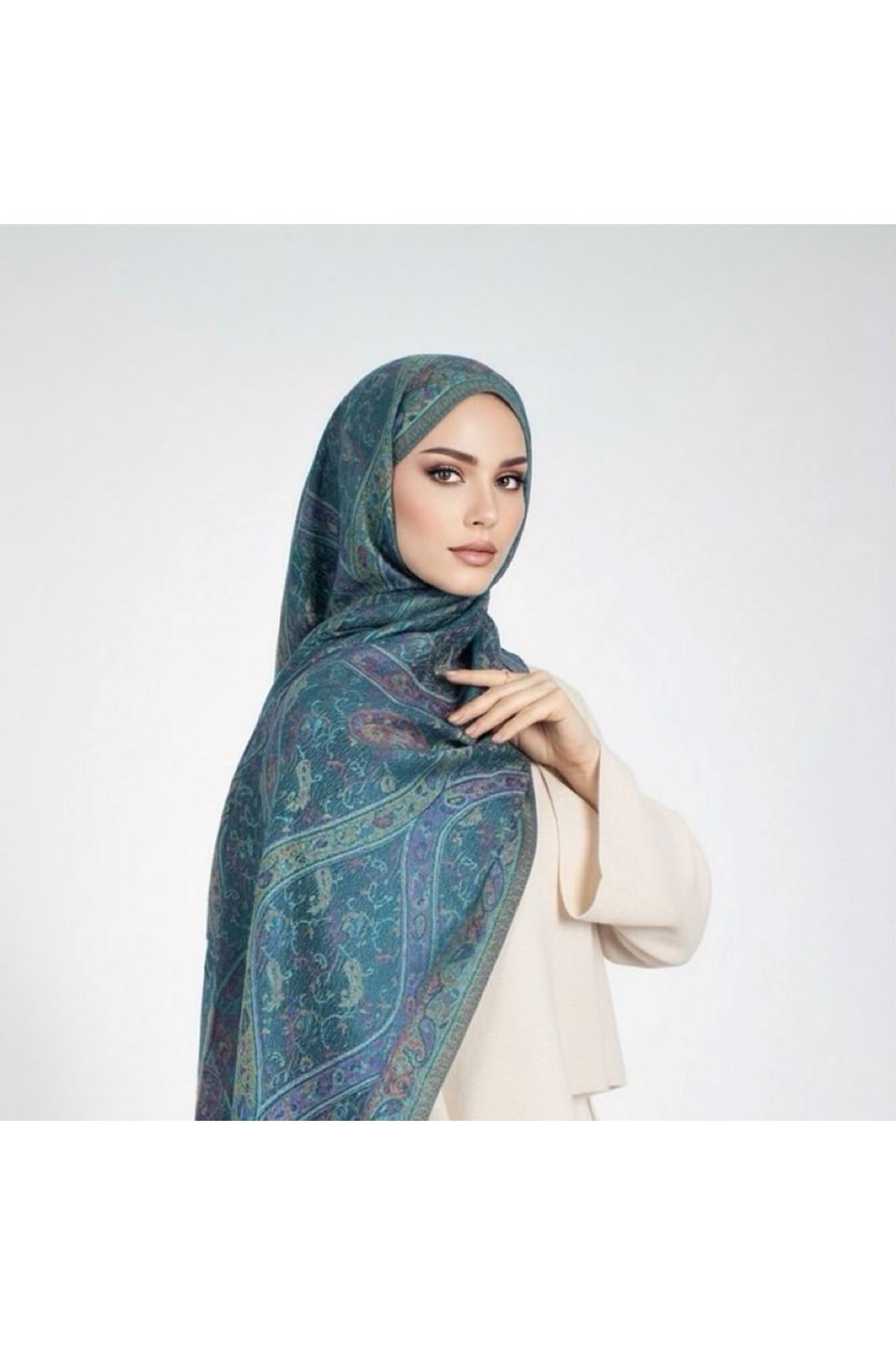 Etnik Desen İpek Şal