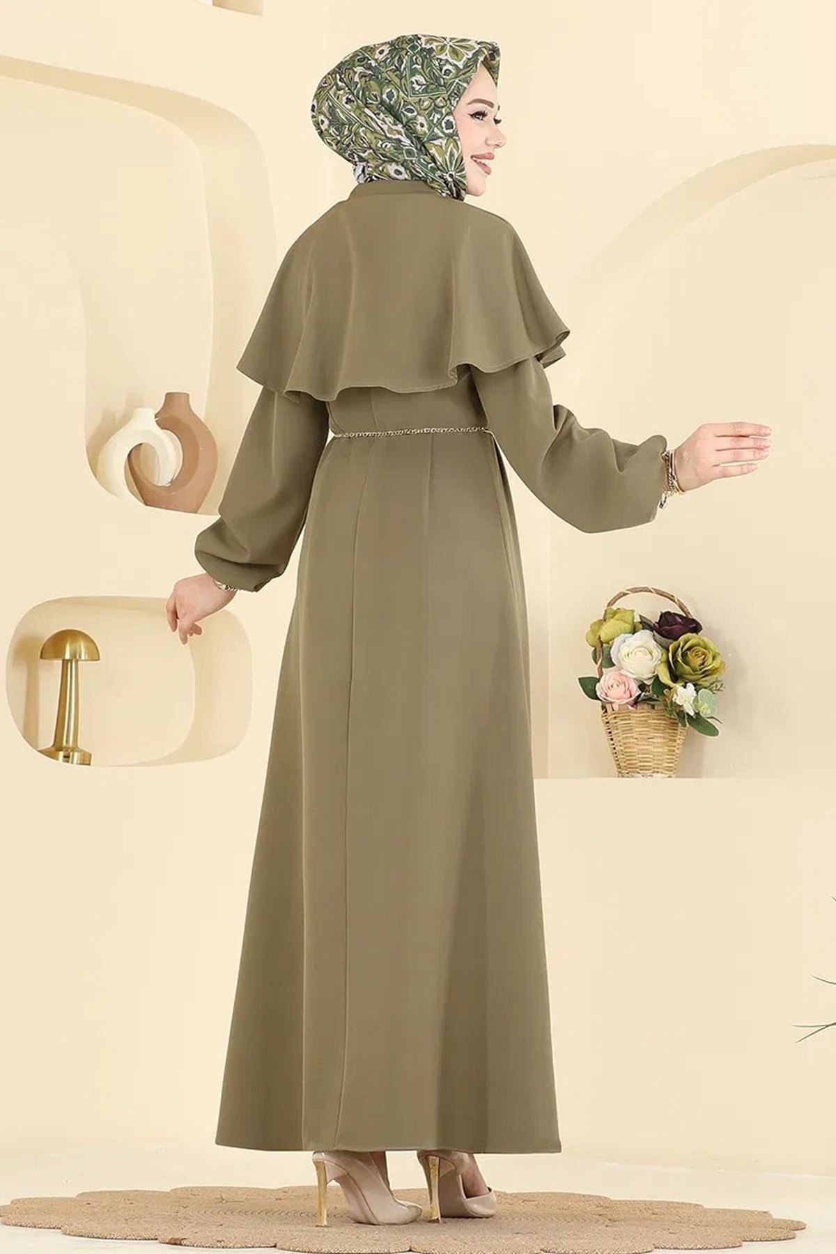 Pelerinli Elbise - Çağla