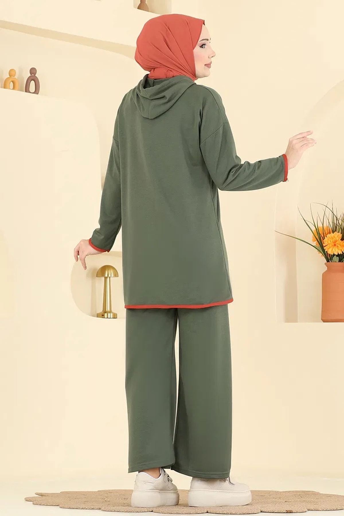 Kapşonlu Takım - Haki