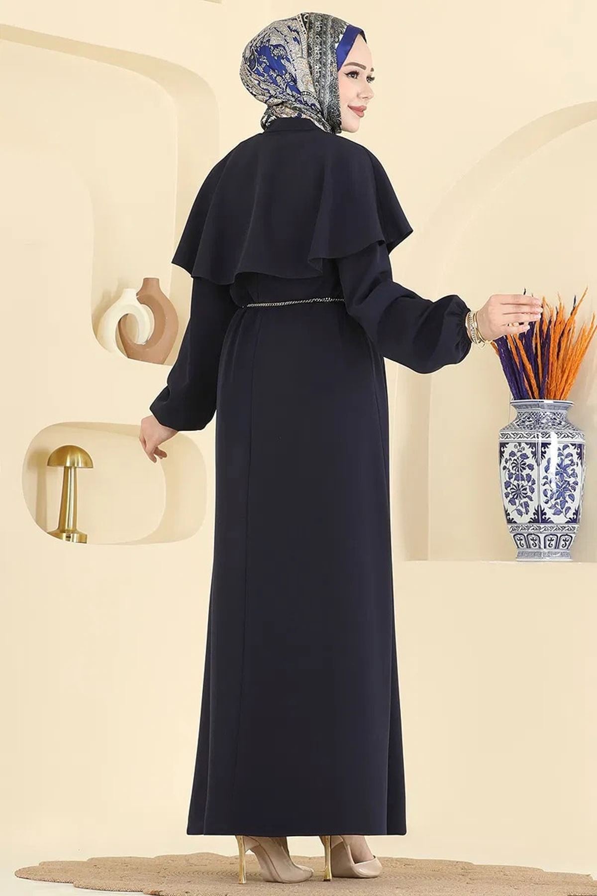 Pelerinli Elbise - Laci