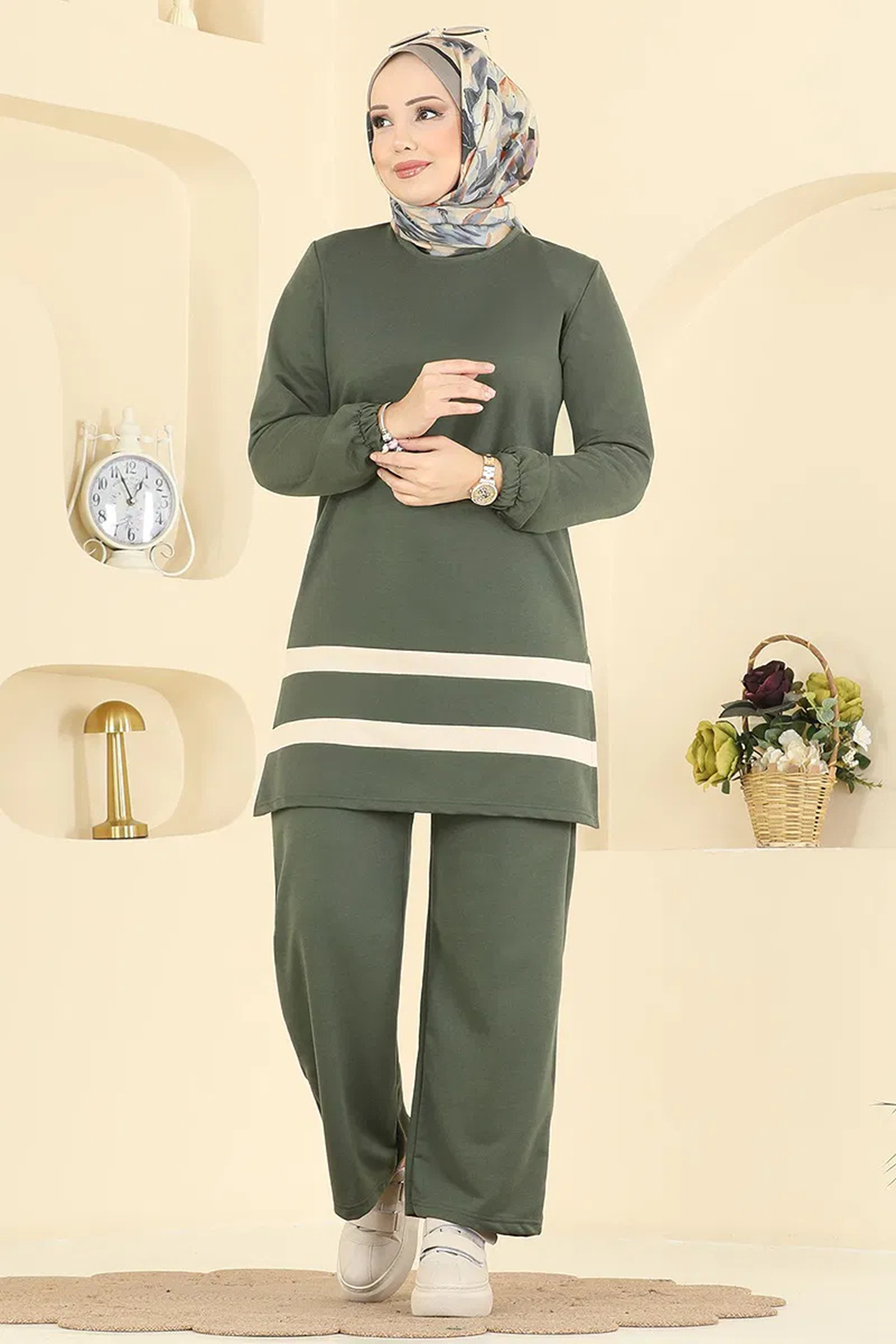 İki İplik Takım - Haki