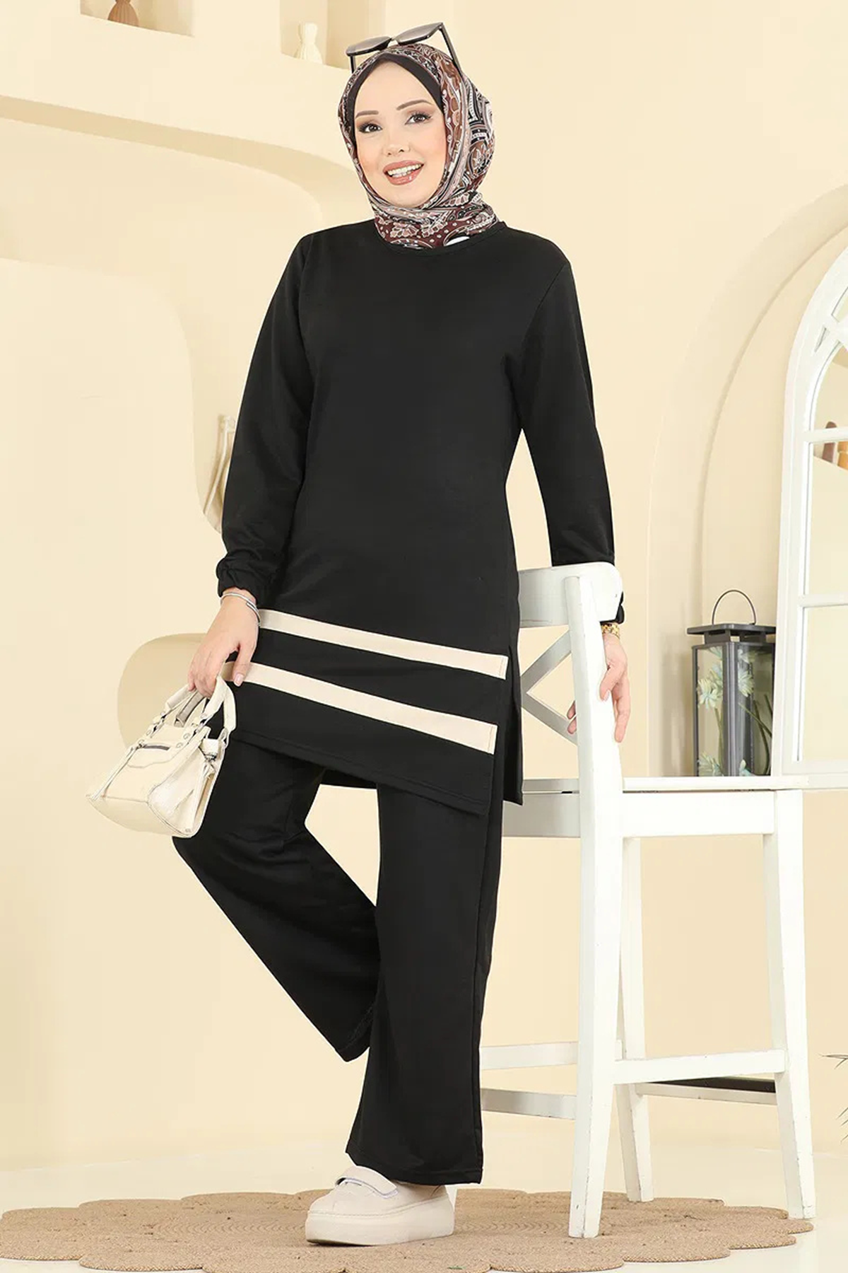 İki İplik Takım - Siyah