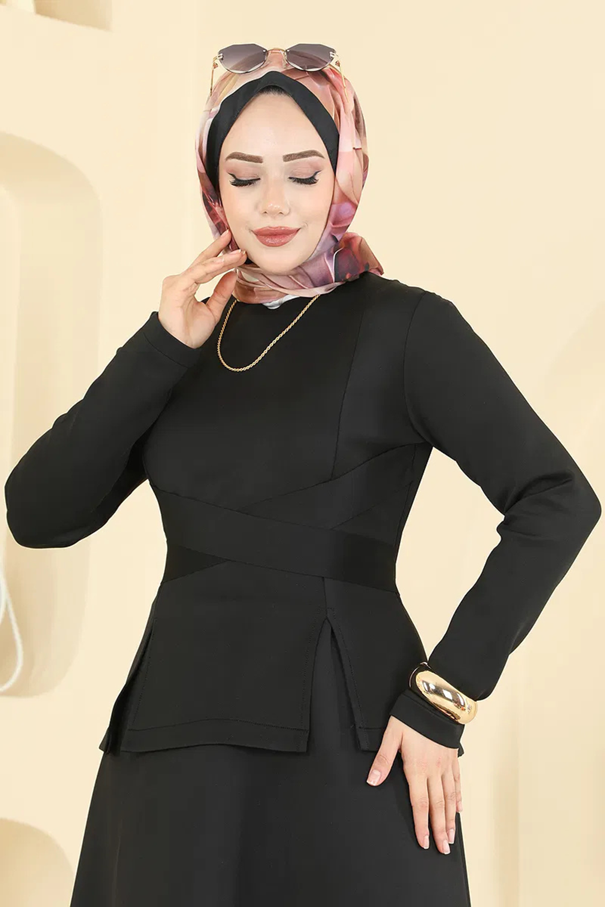 Beli Kuşaklı Scuba Takım - Siyah