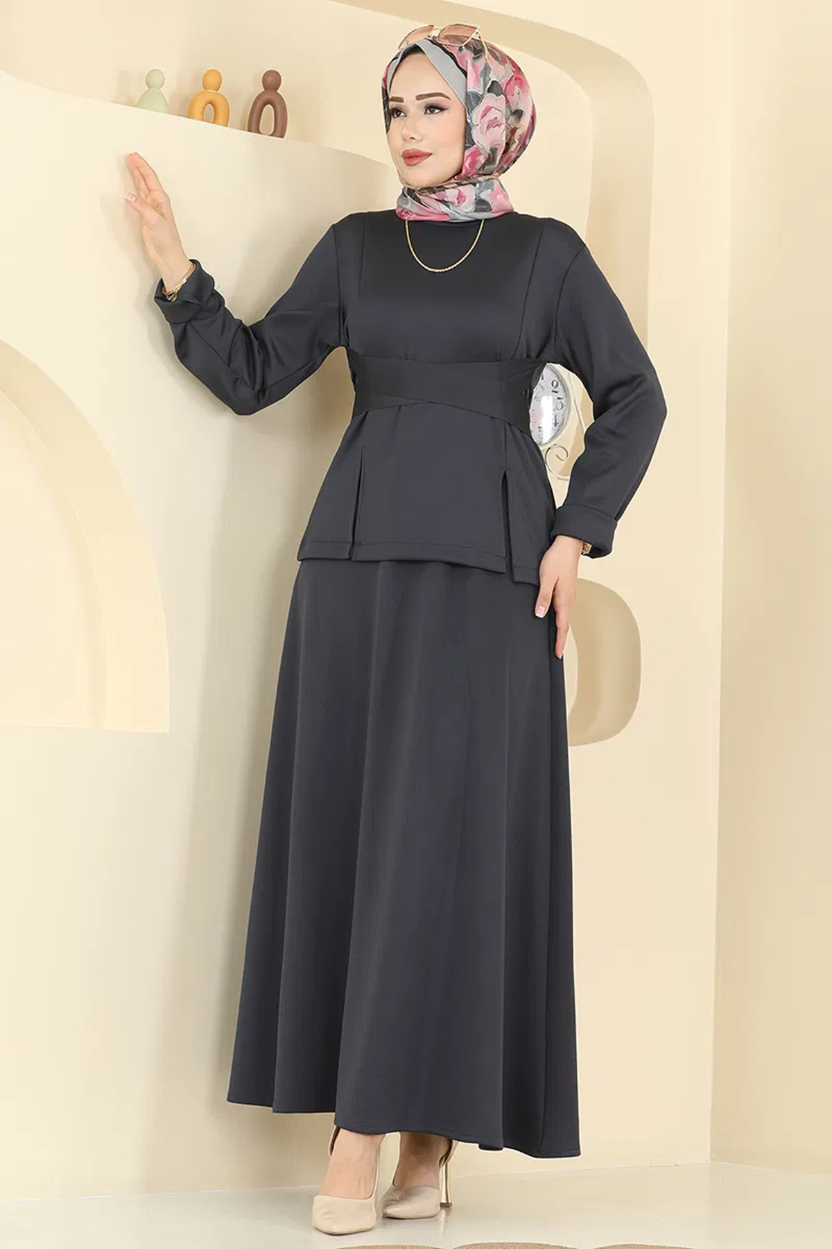 Beli Kuşaklı Scuba Takım - Antrasit