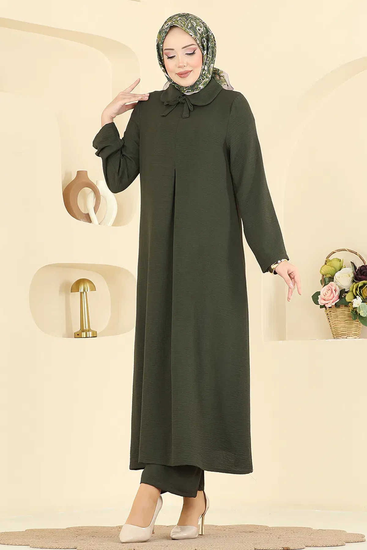 Bebe Yaka Takım Haki