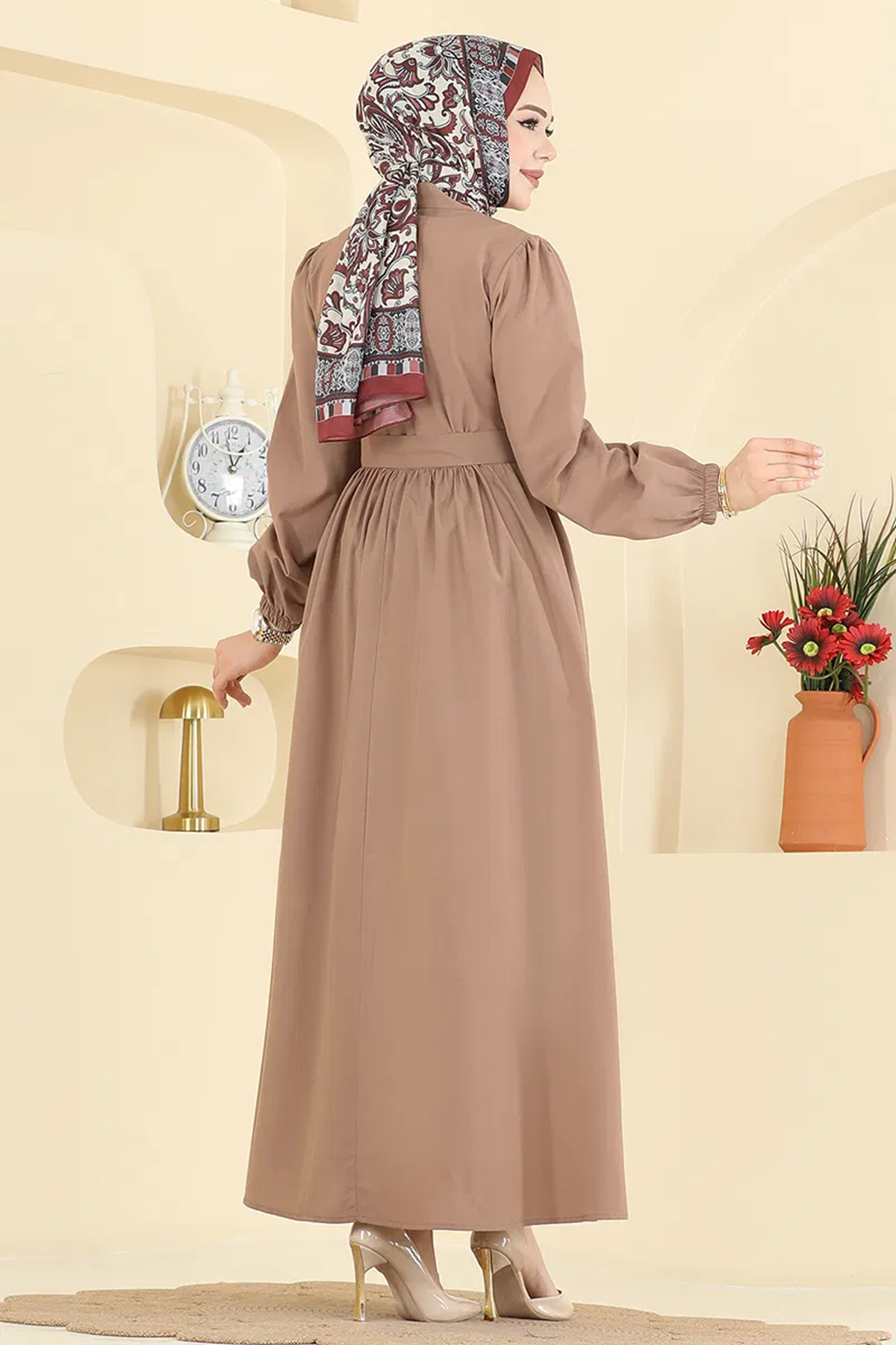 Kuşaklı Terikoton Elbise Vizyon