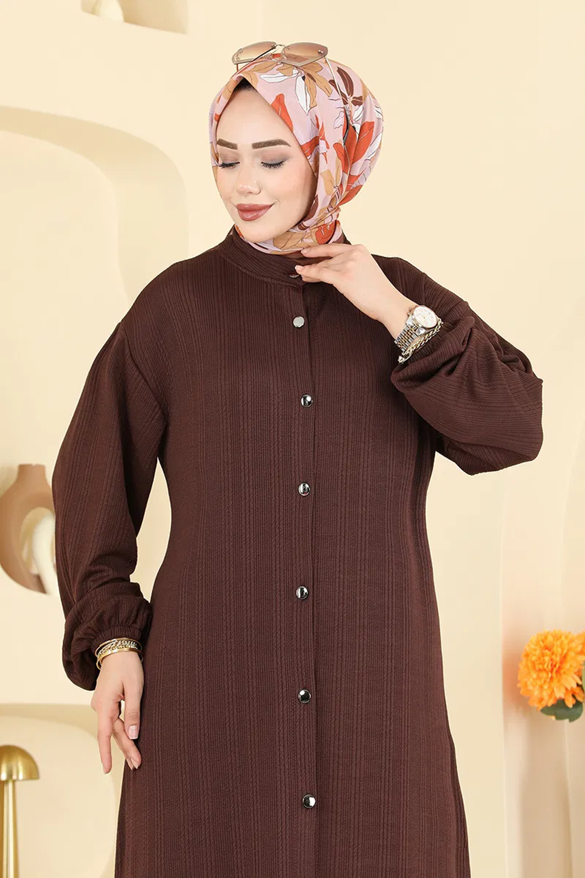  Burgu Elbise Acı Kahve