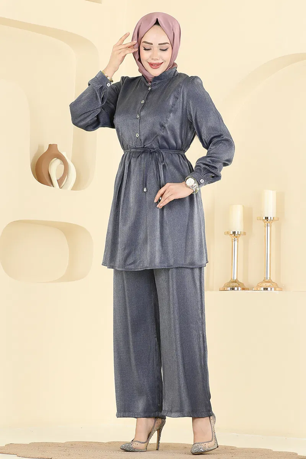 Parlak Bürümcük Takım Laci