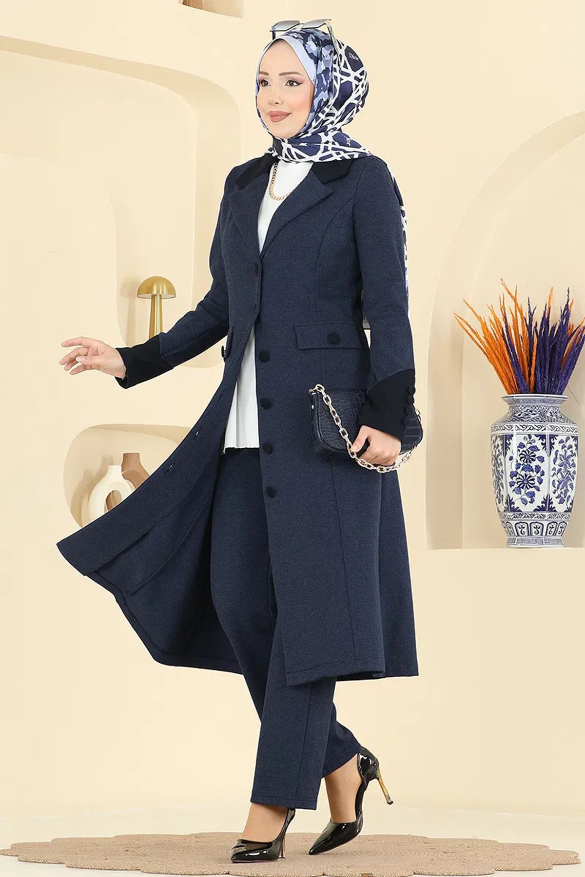 Kruvaze Yaka Kombin Laci