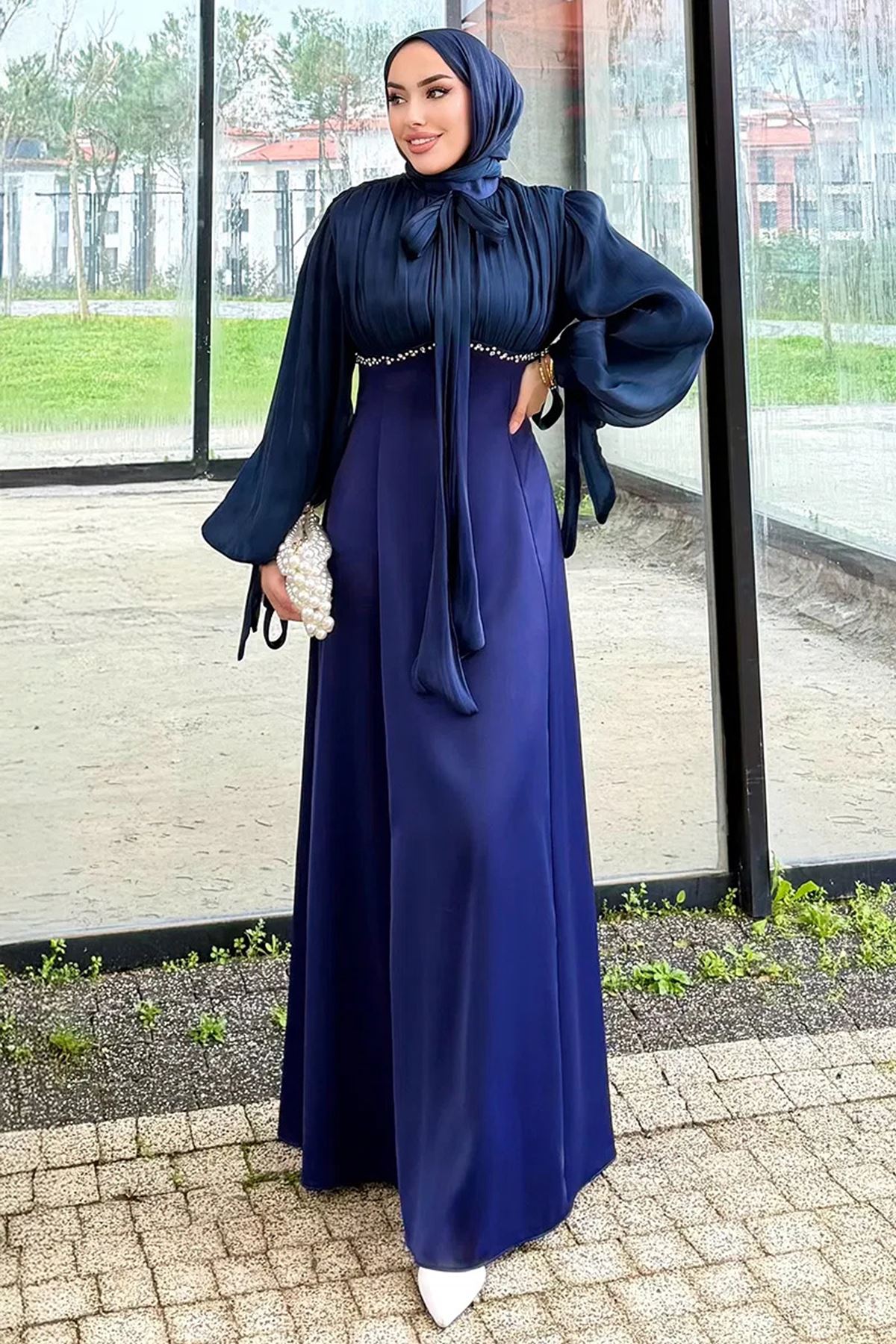 Taş Detaylı Abiye Laci