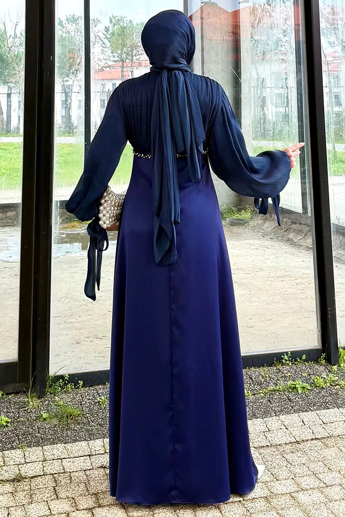 Taş Detaylı Abiye Laci