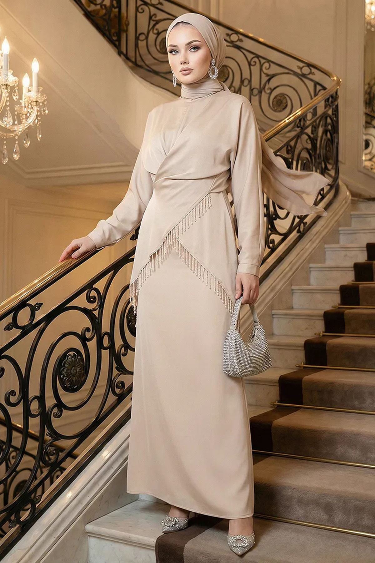 Tasarım Model Saten Takım Taş