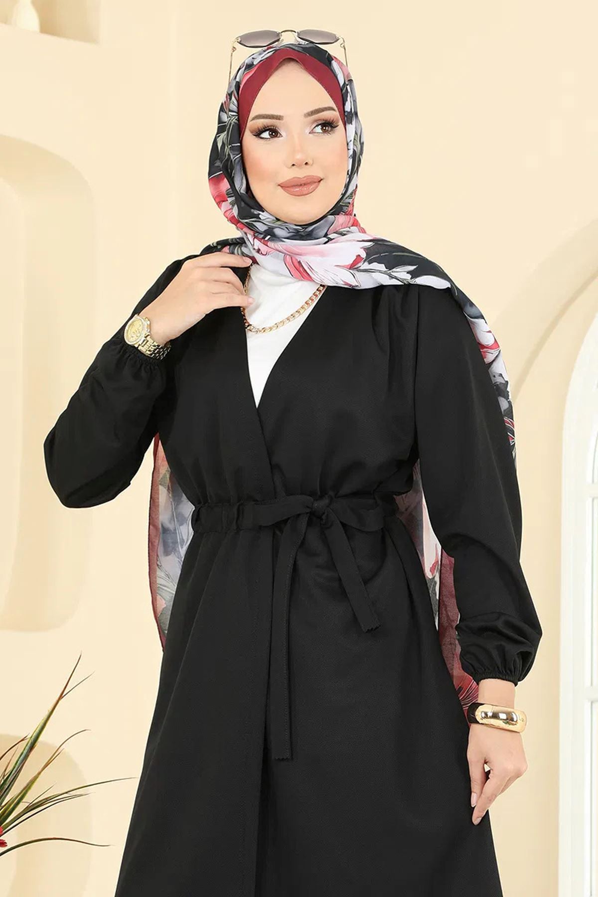 Beli Kemerli Kap Siyah