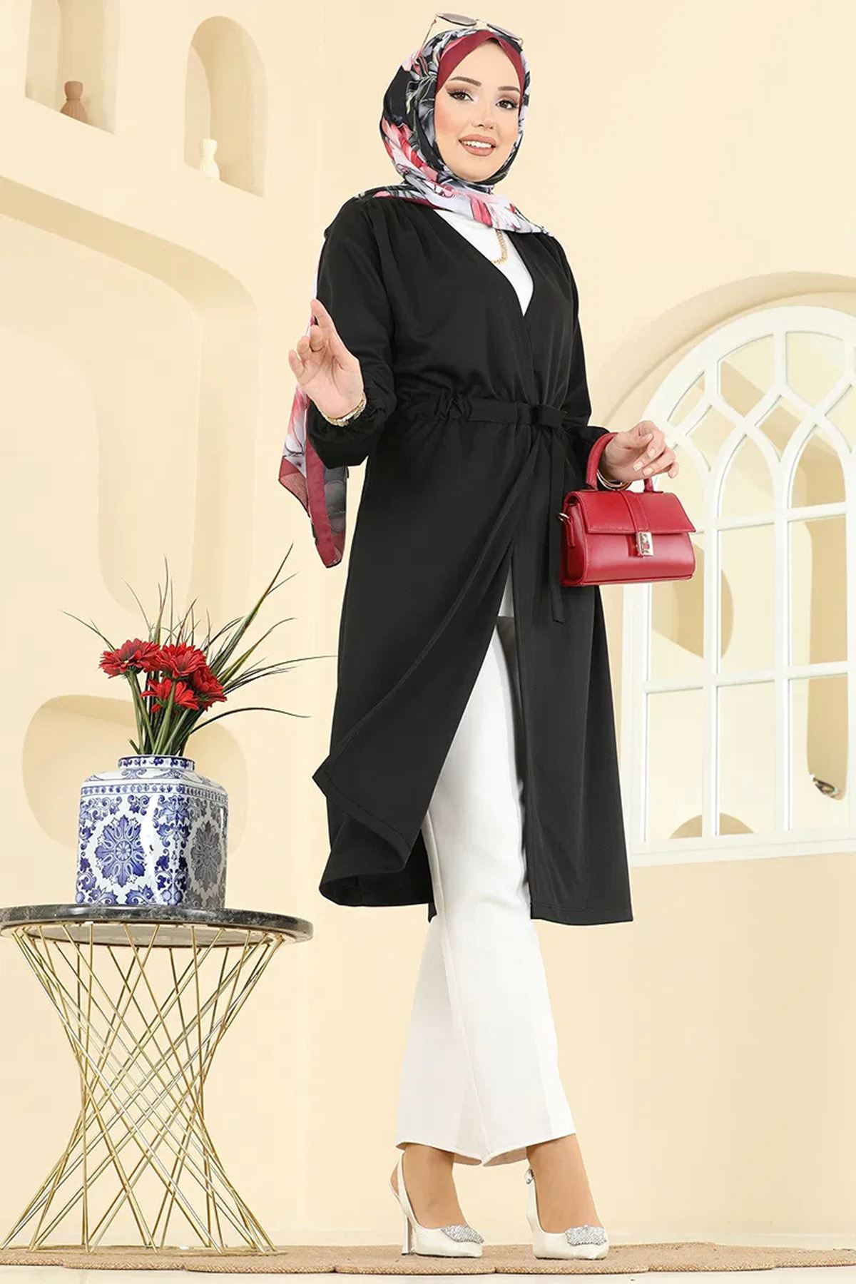 Beli Kemerli Kap Siyah