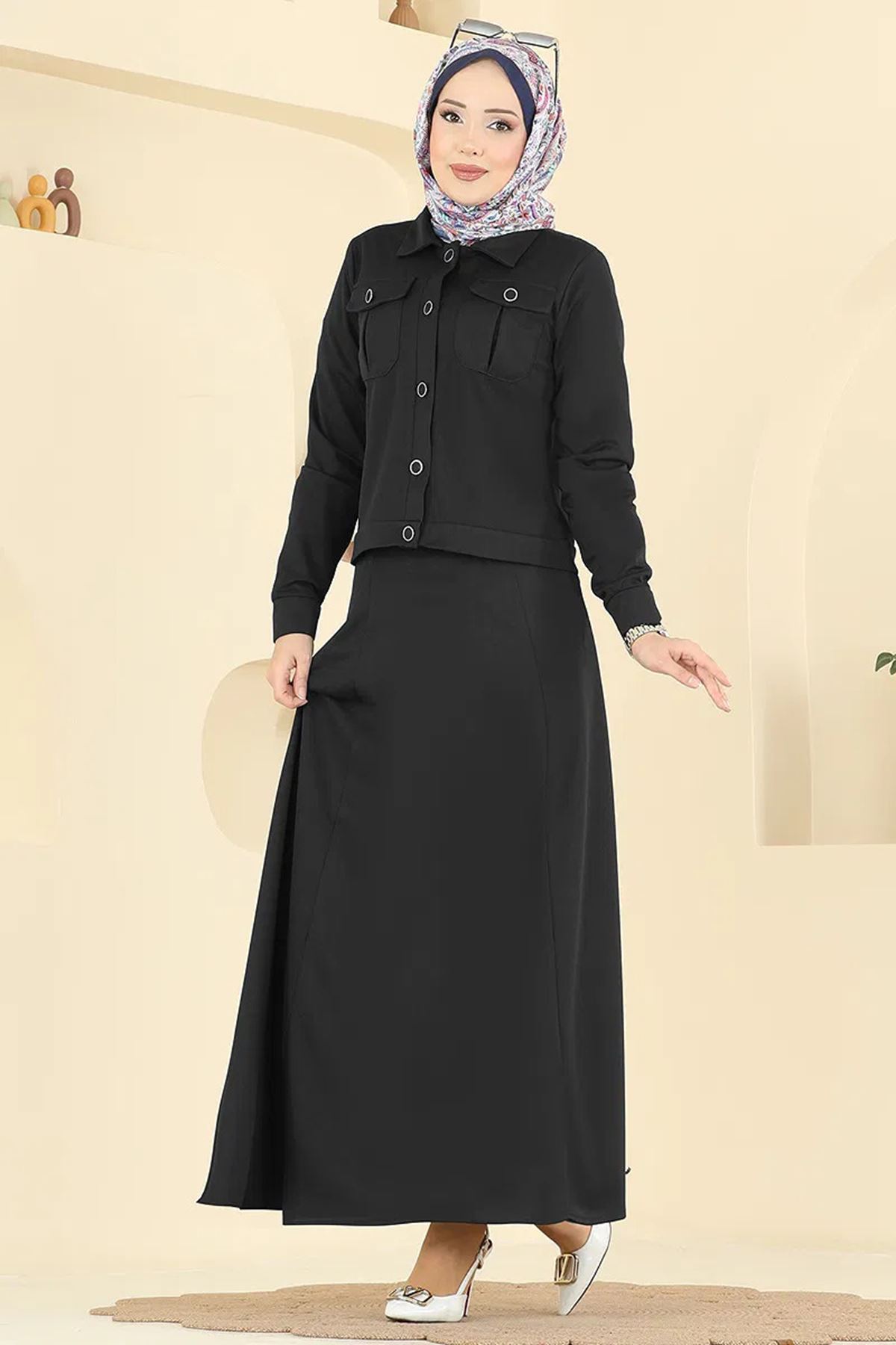 Ceket ve Elbise Takım Siyah