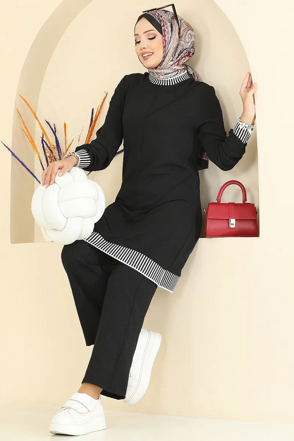 Aerobin Takım Koyu Siyah