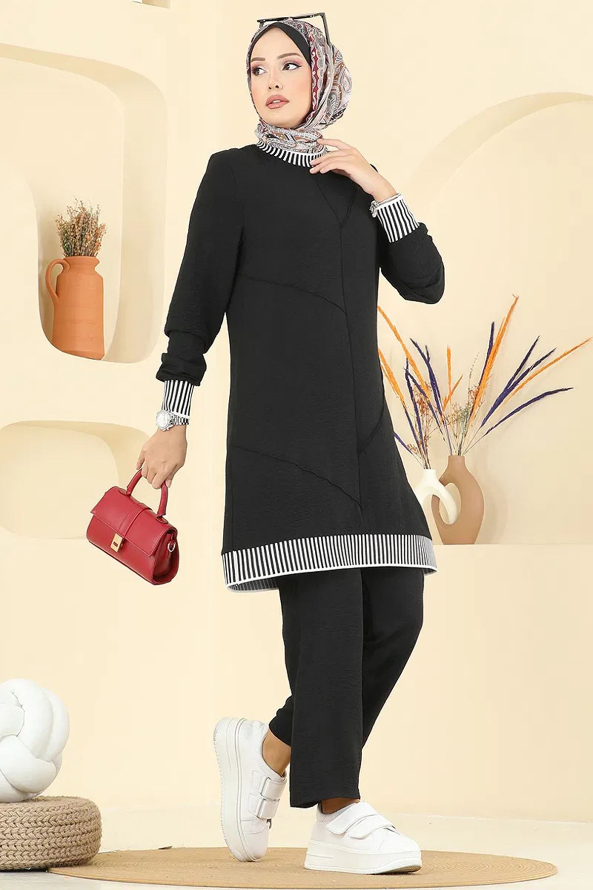 Aerobin Takım Koyu Siyah