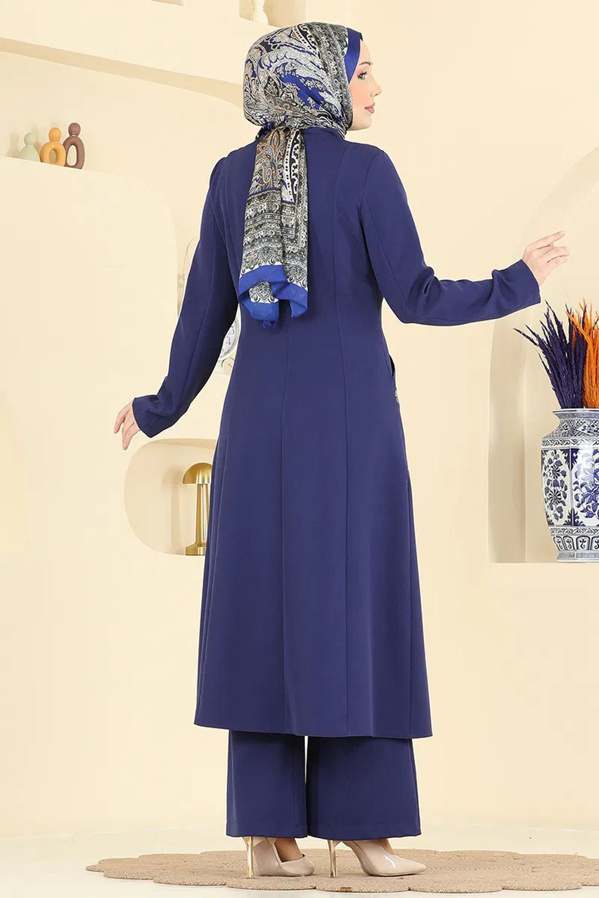 Nakışlı Detaylı 2 Li Takım Açık Laci