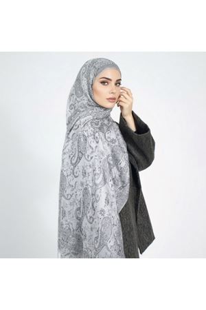 Etnik Desen Gri Şal
