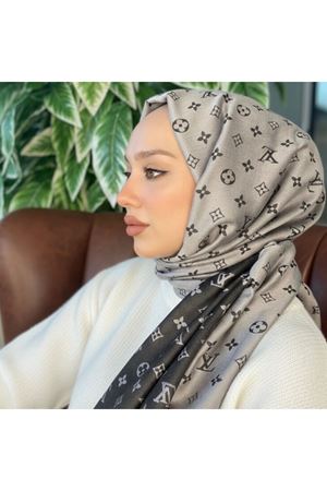 İthal LV Desen Çift Taraflı Şal