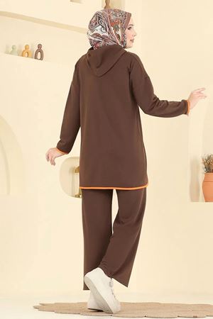 Kapşonlu Takım - Kahve