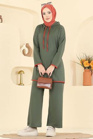 Kapşonlu Takım - Haki