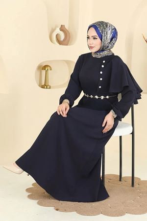 Pelerinli Elbise - Laci