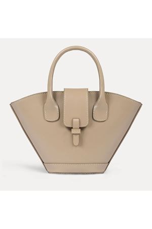 Bej Tasarım El ve Omuz Çantası