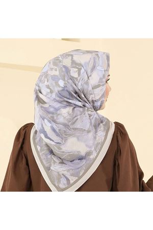 Desenli Soft Eşarp Bej