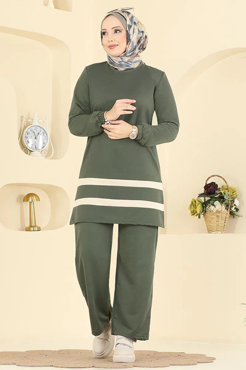 İki İplik Takım - Haki