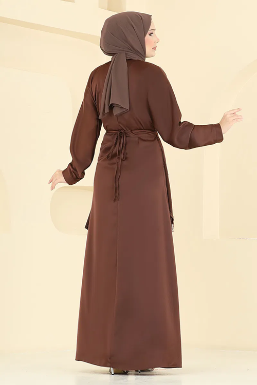 Tasarım Model Saten Takım Kahve