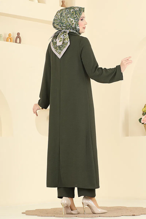 Bebe Yaka Takım Haki