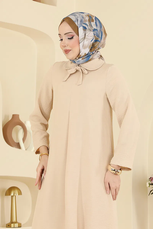 Bebe Yaka Takım Bej