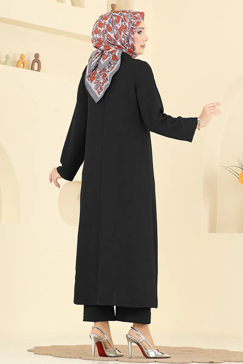 Bebe Yaka Takım Siyah