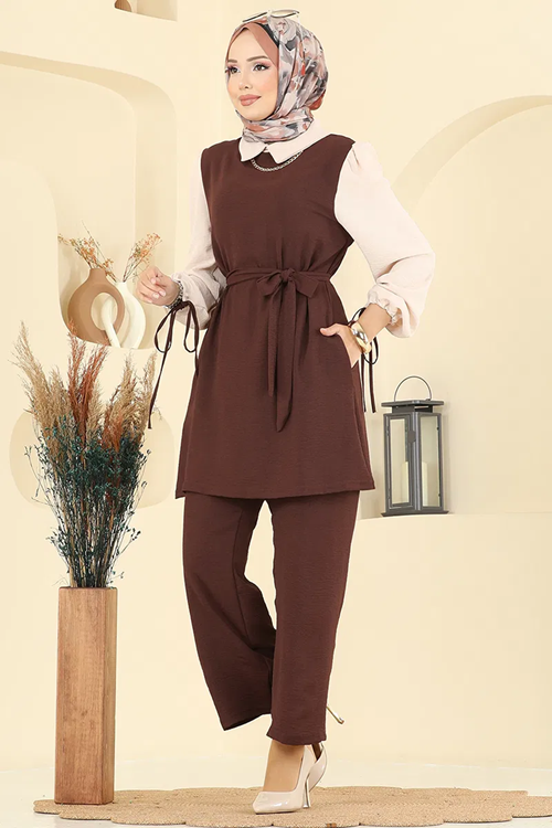 Bağcıklı Aerobin Takım Kahve