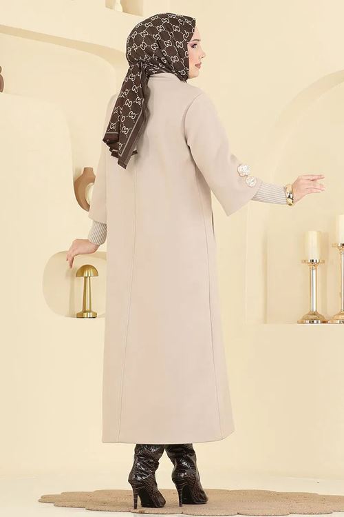 Gold Düğme Detaylı Kaban Vizyon