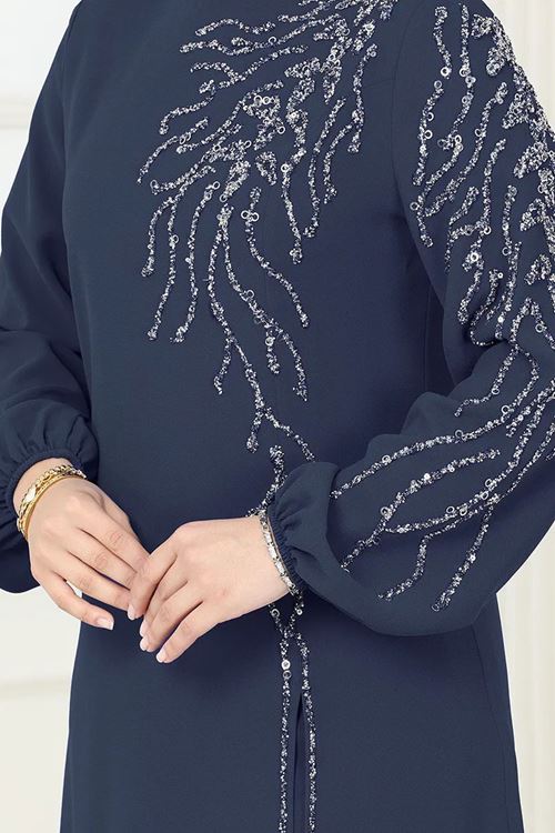 Taşlı Şık Takım Açık Laci