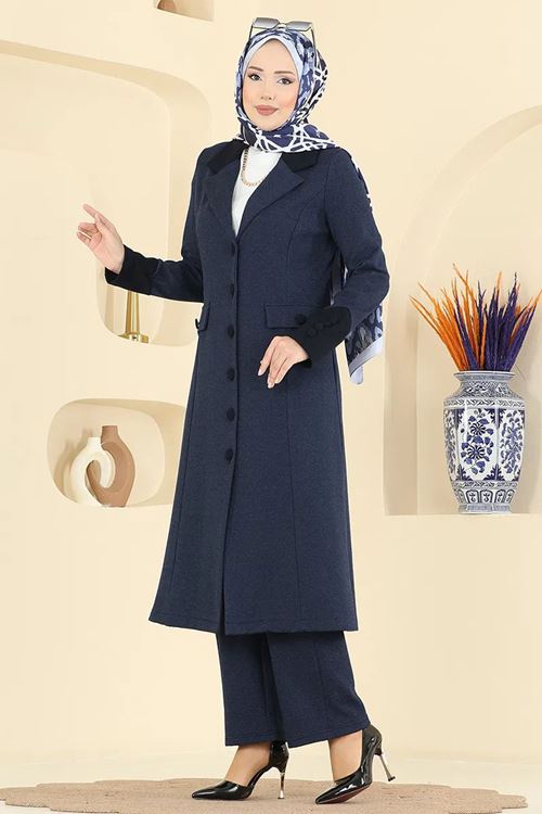 Kruvaze Yaka Kombin Laci