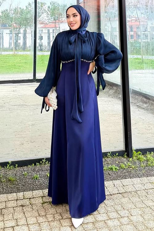 Taş Detaylı Abiye Laci