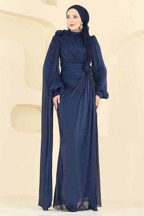 Çiçek Detaylı Abiye Laci