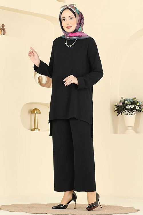 Salaş 2 li Takım Siyah