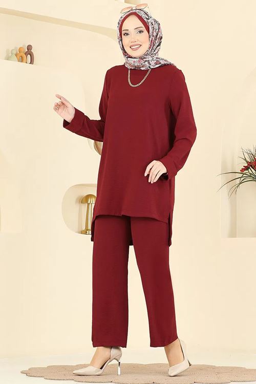 Salaş 2 li Takım Bordo