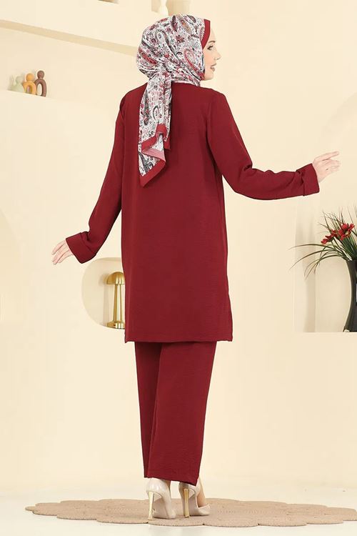 Salaş 2 li Takım Bordo