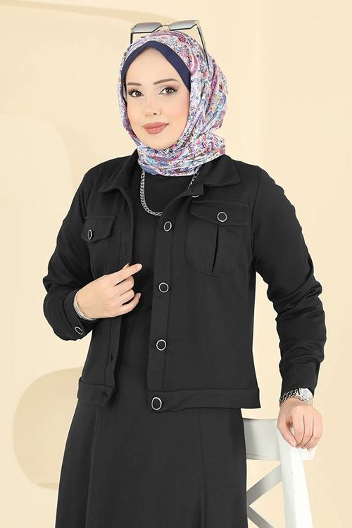 Ceket ve Elbise Takım Siyah
