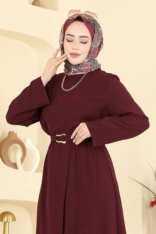 Yırtmaçlı 2 Li Takım Bordo