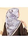 Desenli Soft Eşarp Vizon