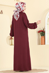  Burgu Elbise Bordo