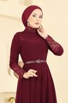 Dantelli Sandy Elbise Bordo
